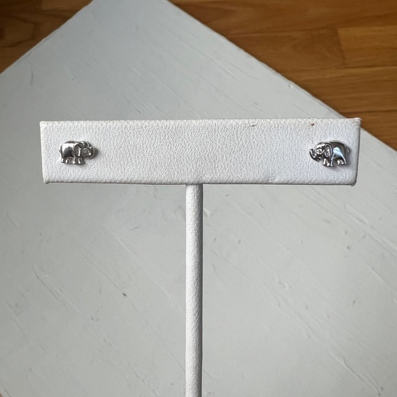 Sterling Silver Mini Elephant Studs - Picture 3 of 3